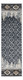 7' Slate Blue Woodland Lodge Runner Rug