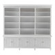 87" Antiqued White Solid Wood Six Door Pantry Or Storage Closet
