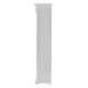 39" Off White Solid Wood Frame Curio Cabinet With Glass Doors