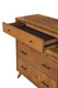 38" Brown Solid Wood Four Drawer Chest