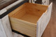 54" Brown And White Solid Wood Four Drawer Combo Dresser