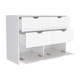 42" White Four Drawer Dresser
