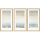 Set Of Three Sable Island Gold Framed Print Wall Art