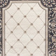 3' X 5' Gray And Ivory Floral Area Rug