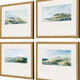 Set Of Four Natures Peace Gold Framed Print Wall Art