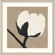 Delicate Sketch Solo White Framed Print Wall Art