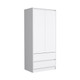 Two Piece White Bedroom Set