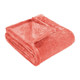 King Coral Fleece Plain Weave Plush Blanket