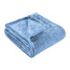 14" X 15" Blue Fleece Plain Weave Plush Throw Blanket