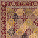 3' X 5' Red Orange And Black Quatrefoil Area Rug