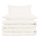 Ivory Queen Cotton Blend Washable Duvet Cover Set