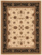 10' X 13' Black and Tan Oriental Washable Non Skid Area Rug