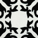 20" Black and White Geometric Cotton Throw Pillow