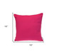 16" Pink Cotton Throw Pillow
