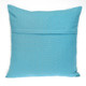 16" Aqua Cotton Throw Pillow with Scalloped Edges