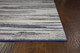 3' X 5' Gray Blue And Black Abstract Area Rug