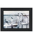 Birds on a Pier Black Framed Print Wall Art