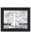 Sailboat on Water Black Framed Print Wall Art