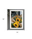 Sunflower Bouquet White Framed Print Wall Art