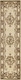 8' Beige And Brown Floral Medallion Runner Rug