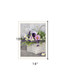Fresh Garden Basket White Framed Print Wall Art