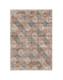 5' X 8' Brown and Blue Floral Distressed Area Rug