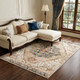 8' X 10' Ivory Tan and Gold Medallion Power Loom Area Rug