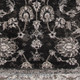 2' X 3' Ivory Black And Gray Oriental Area Rug