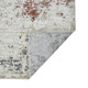 5' X 8' Ivory Red And Gold Abstract Area Rug