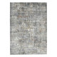 5' X 8' Ivory Gray And Brick Red Abstract Area Rug
