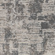 8' Gray and Beige Abstract Power Loom Runner Rug