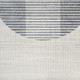 8' X 10' Ivory And Blue Geometric Washable Area Rug