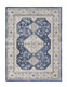8' X 10' Blue And Gray Medallion Area Rug