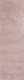 8' Pink Shag Hand Woven Runner Rug
