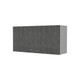 39" White Wood Wall mounted Accent Cabinet
