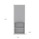 12" White Wood Wall Mounted Single Door Medicine Cabinet