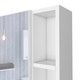 20" White Wood Floating Single Door Bathroom Vanity And Medicine Cabinet With Mirror