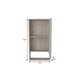 18" Light Gray Wood Floating Single Door Bathroom Vanity And Medicine Cabinet With Mirror