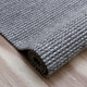5' X 8' Gray Wool Striped Hand Woven Area Rug