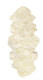 2' X 6' Natural Sheepskin Handmade Area Rug