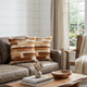 Set of Two 18" Brown And White Cowhide Throw Pillows