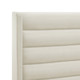 Cream Velvet Upholstered Full Bed Frame