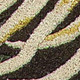 3' X 4' Espresso Beige And Green Wool Botanical Leaves Hand Tufted Area Rug