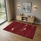 4' X 6' Red Black and Ivory Floral Vines Power Loom Area Rug