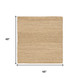 4' Natural Jute Flatweave Handmade Square Rug
