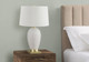 26" Gold and White Ceramic Urn Table Lamp With Cream Empire Shade
