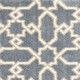 3' X 5' Slate Blue And Ivory Geometric Area Rug