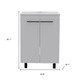 24" White Wood Freestanding Bathroom Vanity With Sink And Medicine Cabinet