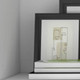 Set of Three White Wood Five Tier Modular Bookcase with Two Doors