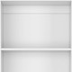 Set of Three White Wood Twelve Tier Modular Bookcase with Two Doors